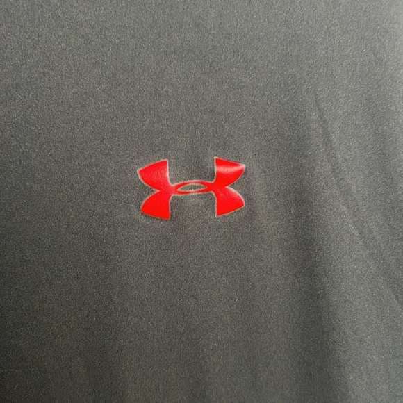 Men’s Under Armour Tee Black Red Size Small - Picture 2 of 4